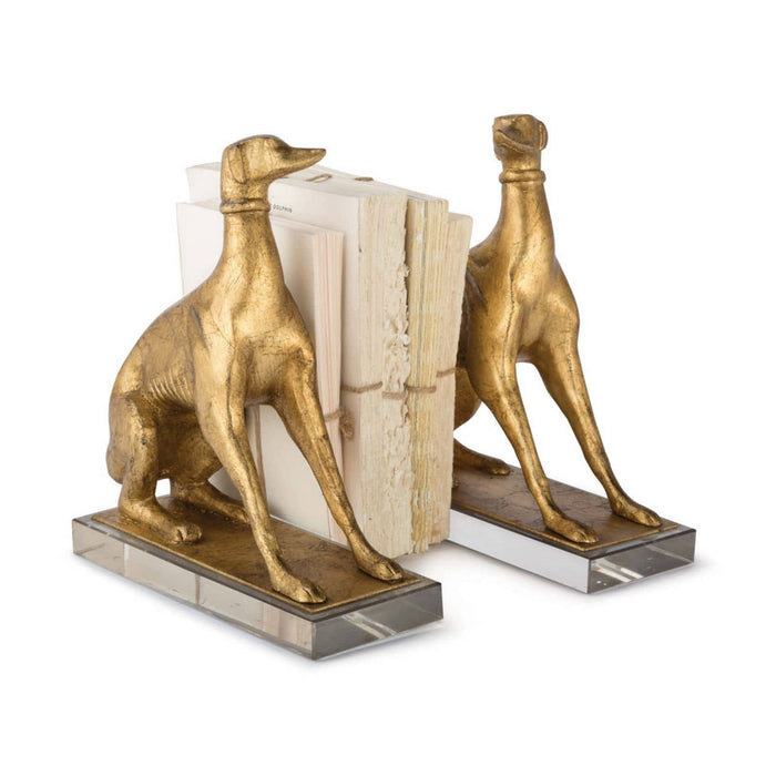 Regina Andrew 20-1263 Book Ends, Antique Gold Leaf