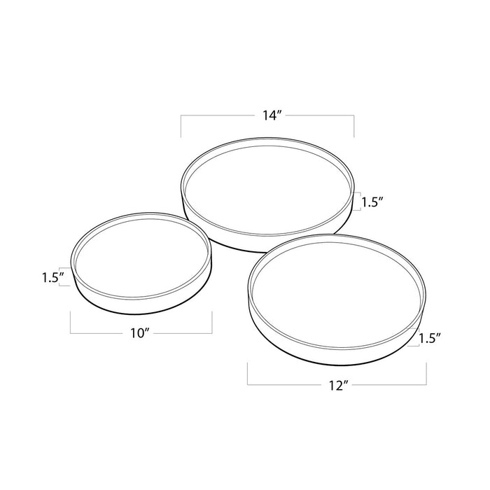 Regina Andrew 20-1357 Serving Tray, Natural Brass
