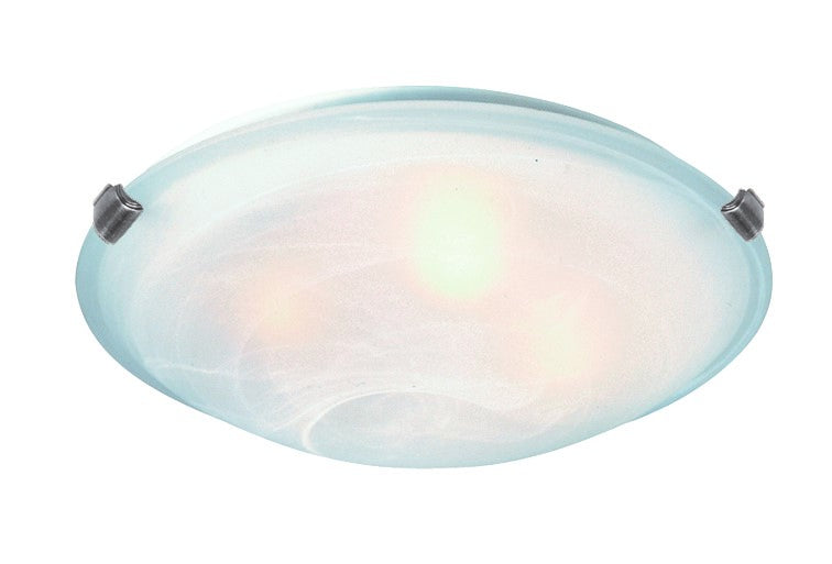 Artcraft AC2352SPBN Three Light Flush Mount, Brushed Nickel