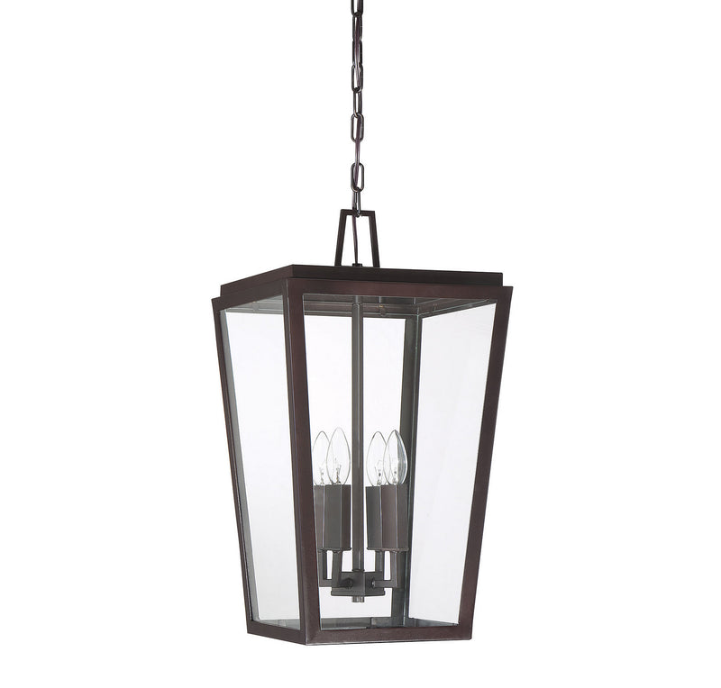 Savoy House 5-549-13 Four Light Outdoor Hanging Lantern, English Bronze