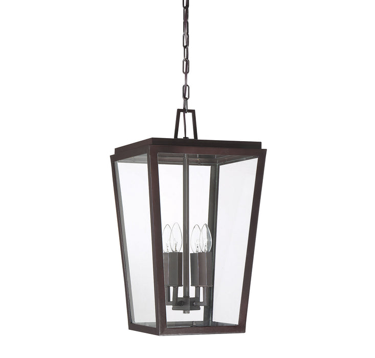 Savoy House 5-549-13 Four Light Outdoor Hanging Lantern, English Bronze