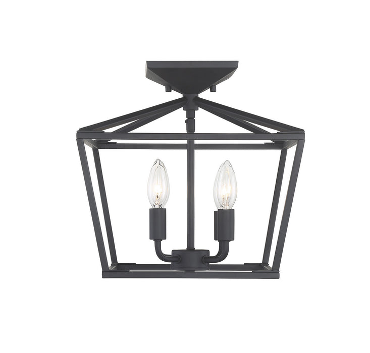 Savoy House 6-328-4-89 Four Light Semi-Flush Mount, Matte Black