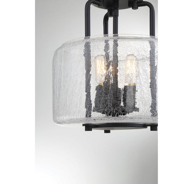 Savoy House 6-7790-3-89 Three Light Semi-Flush Mount, Black