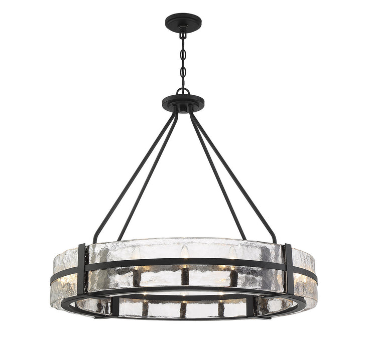 Savoy House 7-1851-12-89 12 Light Pendant, Matte Black