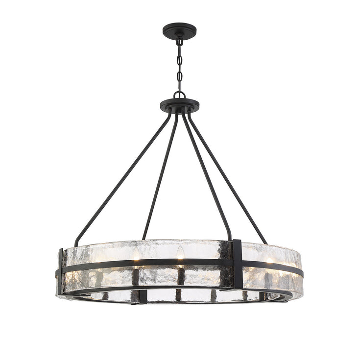 Savoy House 7-1851-12-89 12 Light Pendant, Matte Black