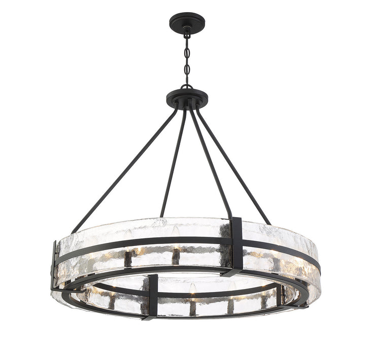 Savoy House 7-1851-12-89 12 Light Pendant, Matte Black