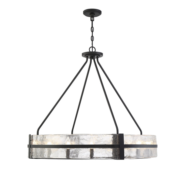 Savoy House 7-1851-12-89 12 Light Pendant, Matte Black