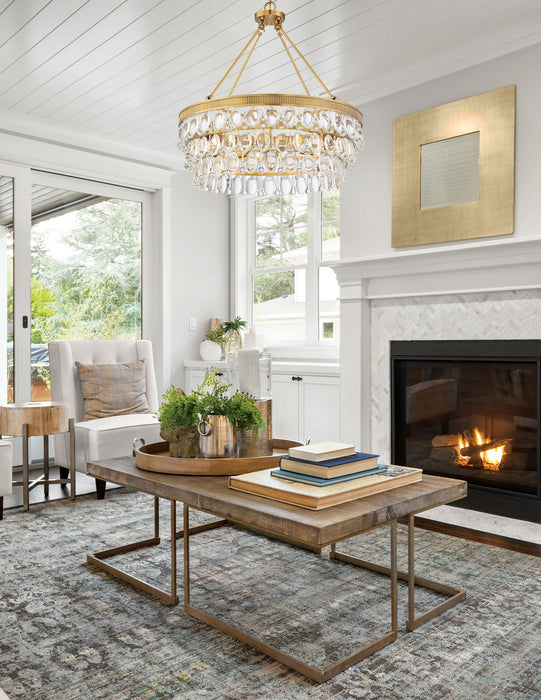 Savoy House 7-8701-6-322 Six Light Pendant, Warm Brass