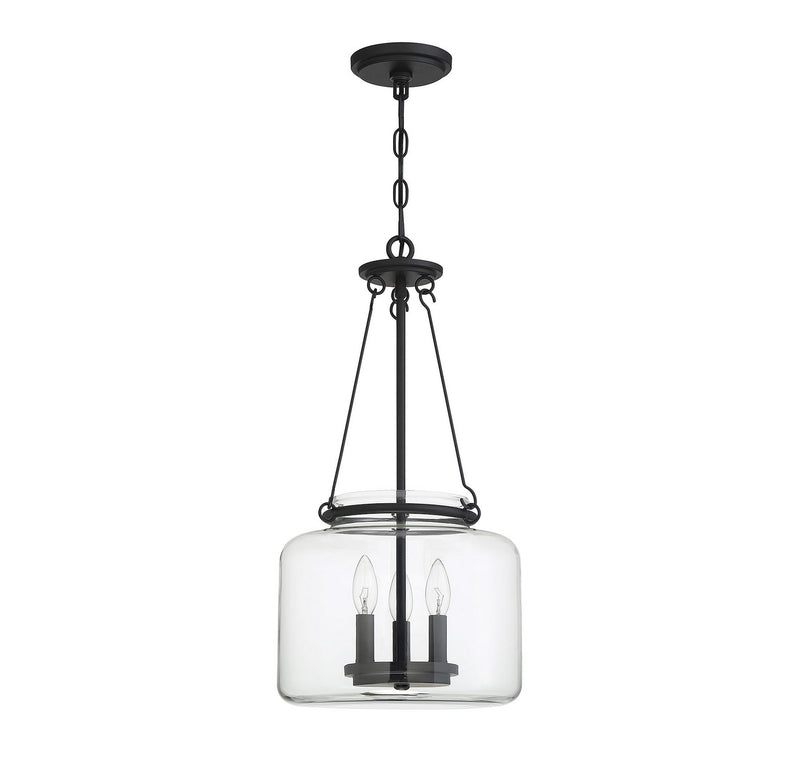 Savoy House 7-9006-3-89 Three Light Pendant, Matte Black