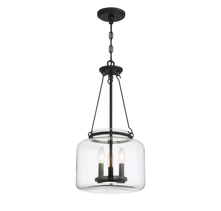 Savoy House 7-9006-3-89 Three Light Pendant, Matte Black