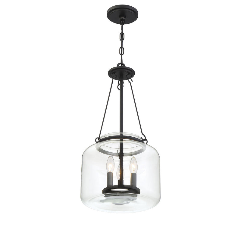 Savoy House 7-9006-3-89 Three Light Pendant, Matte Black