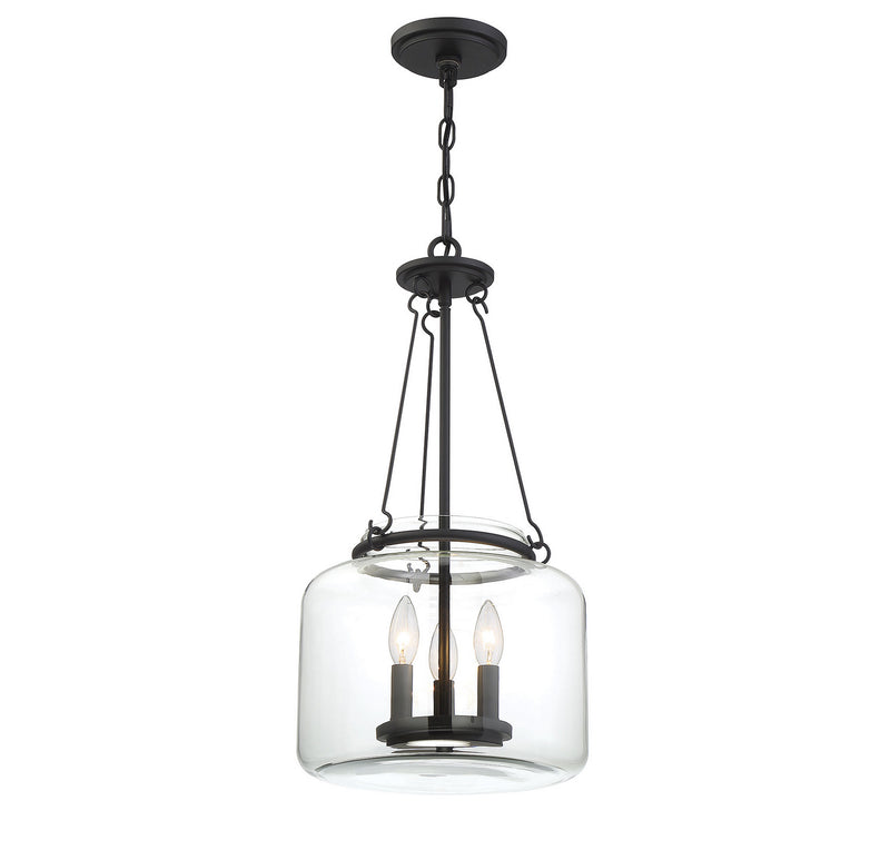 Savoy House 7-9006-3-89 Three Light Pendant, Matte Black