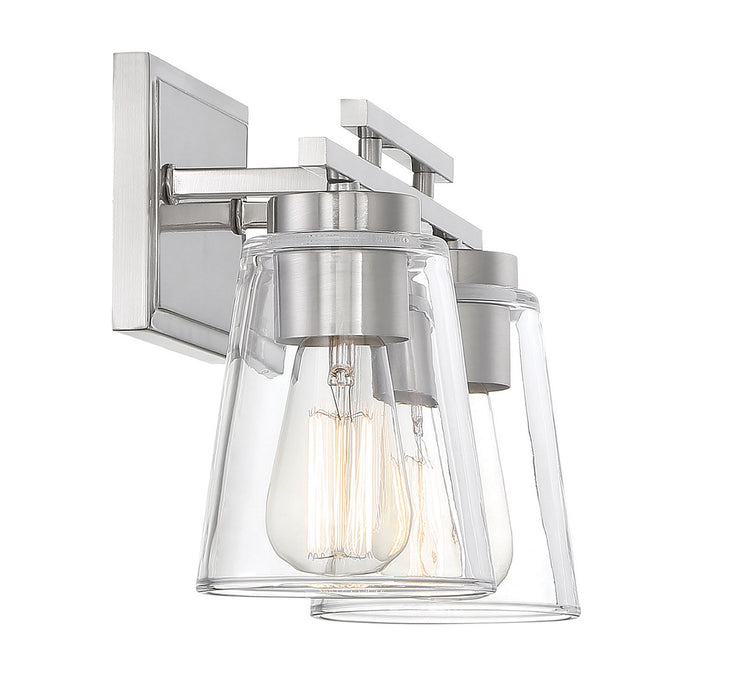 Savoy House 8-1020-2-SN Two Light Bath Bar, Satin Nickel