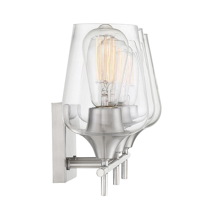 Savoy House 8-4030-3-SN Three Light Bath Bar, Satin Nickel