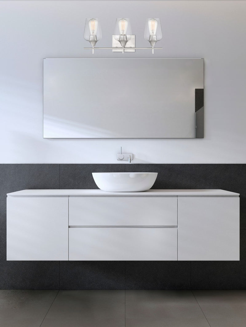 Savoy House 8-4030-3-SN Three Light Bath Bar, Satin Nickel