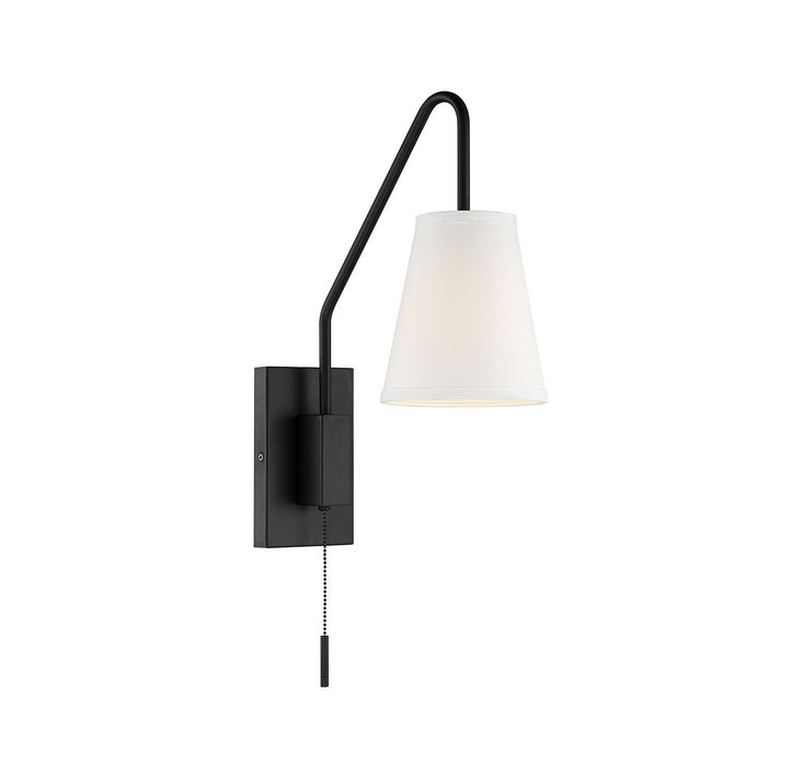 Savoy House 9-0900CP-1-89 One Light Wall Sconce, Matte Black