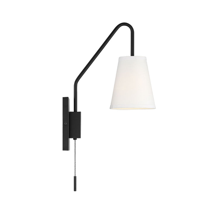 Savoy House 9-0900CP-1-89 One Light Wall Sconce, Matte Black