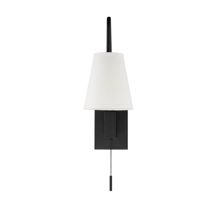 Savoy House 9-0900CP-1-89 One Light Wall Sconce, Matte Black