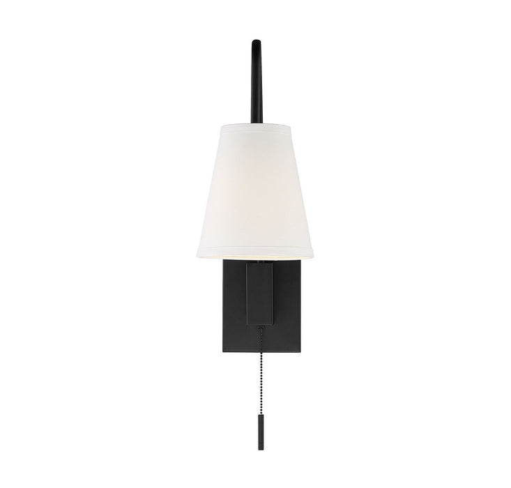 Savoy House 9-0900CP-1-89 One Light Wall Sconce, Matte Black