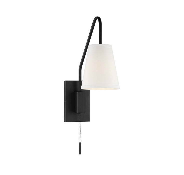 Savoy House 9-0900CP-1-89 One Light Wall Sconce, Matte Black