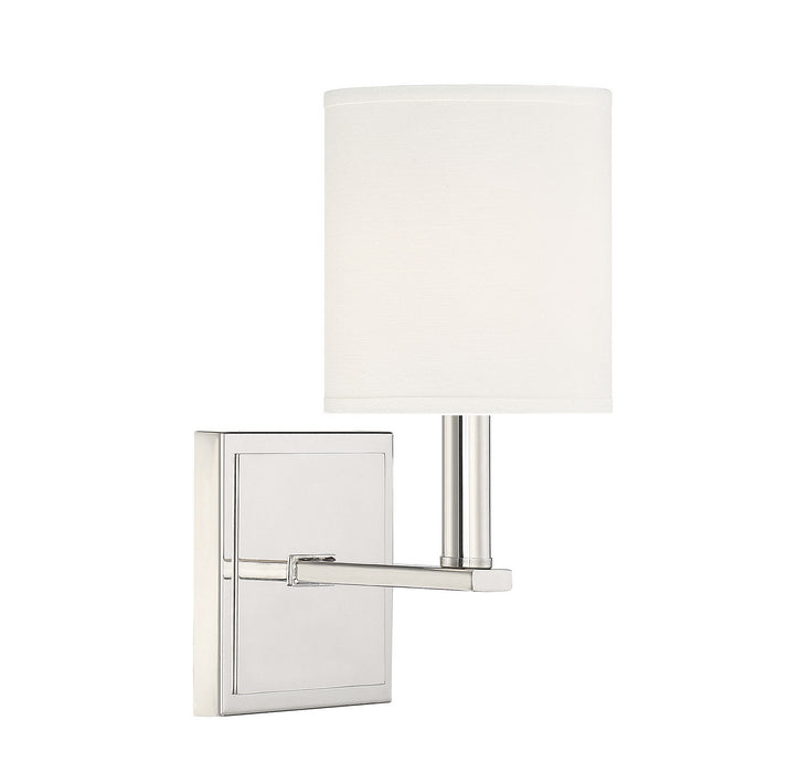Savoy House 9-1200-1-109 One Light Wall Sconce, Polished Nickel