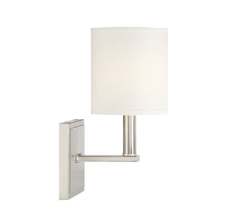 Savoy House 9-1200-1-109 One Light Wall Sconce, Polished Nickel