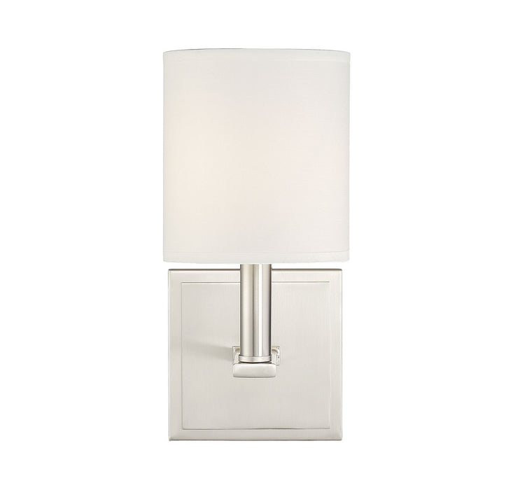 Savoy House 9-1200-1-109 One Light Wall Sconce, Polished Nickel