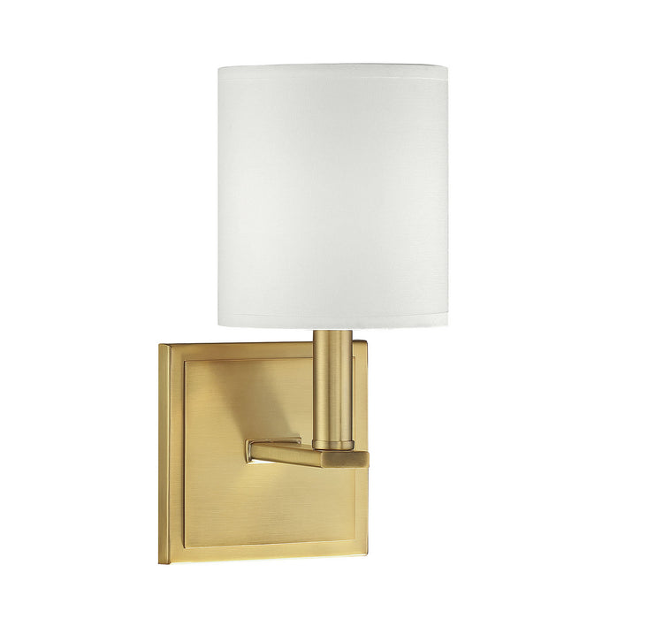 Savoy House 9-1200-1-322 One Light Wall Sconce, Warm Brass