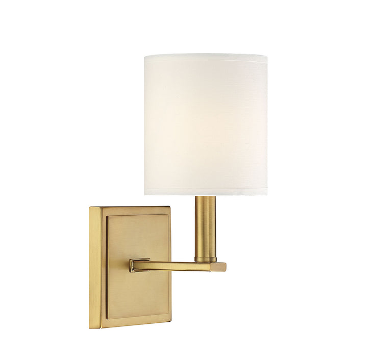 Savoy House 9-1200-1-322 One Light Wall Sconce, Warm Brass