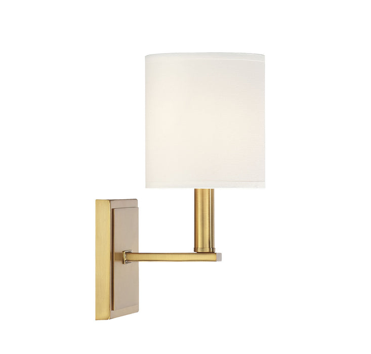 Savoy House 9-1200-1-322 One Light Wall Sconce, Warm Brass