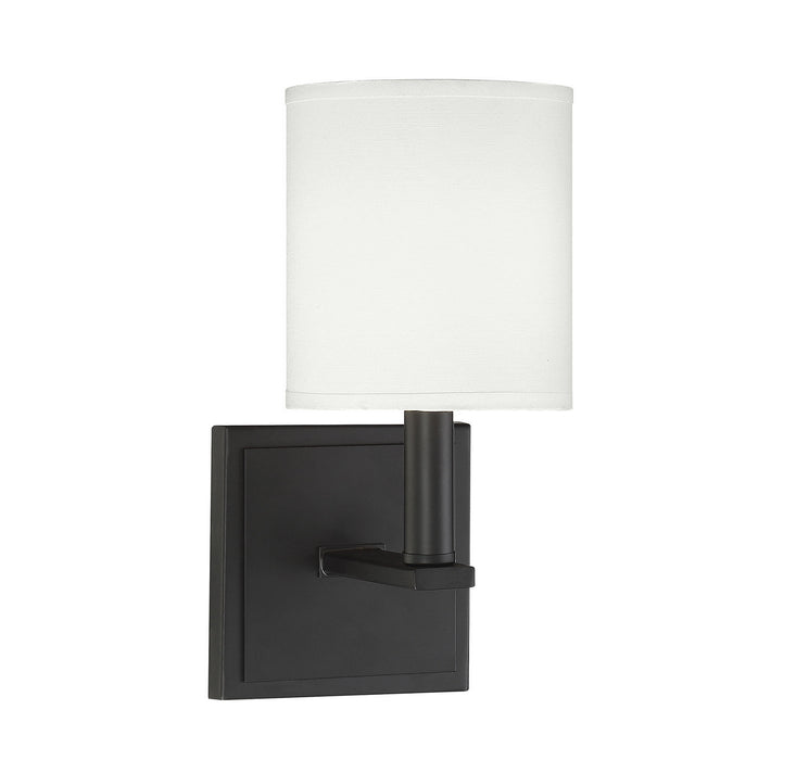 Savoy House 9-1200-1-89 One Light Wall Sconce, Matte Black