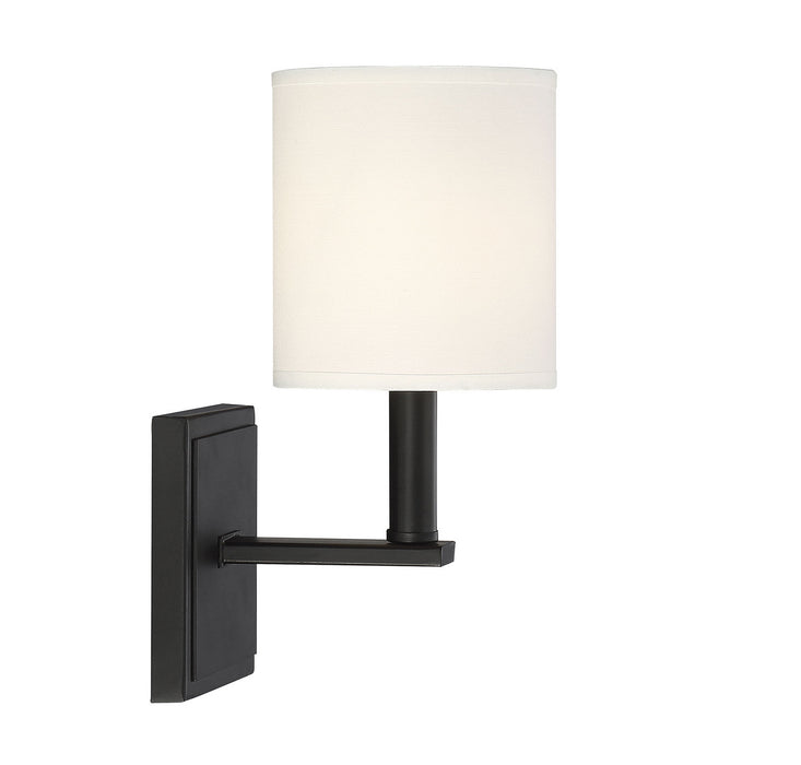 Savoy House 9-1200-1-89 One Light Wall Sconce, Matte Black