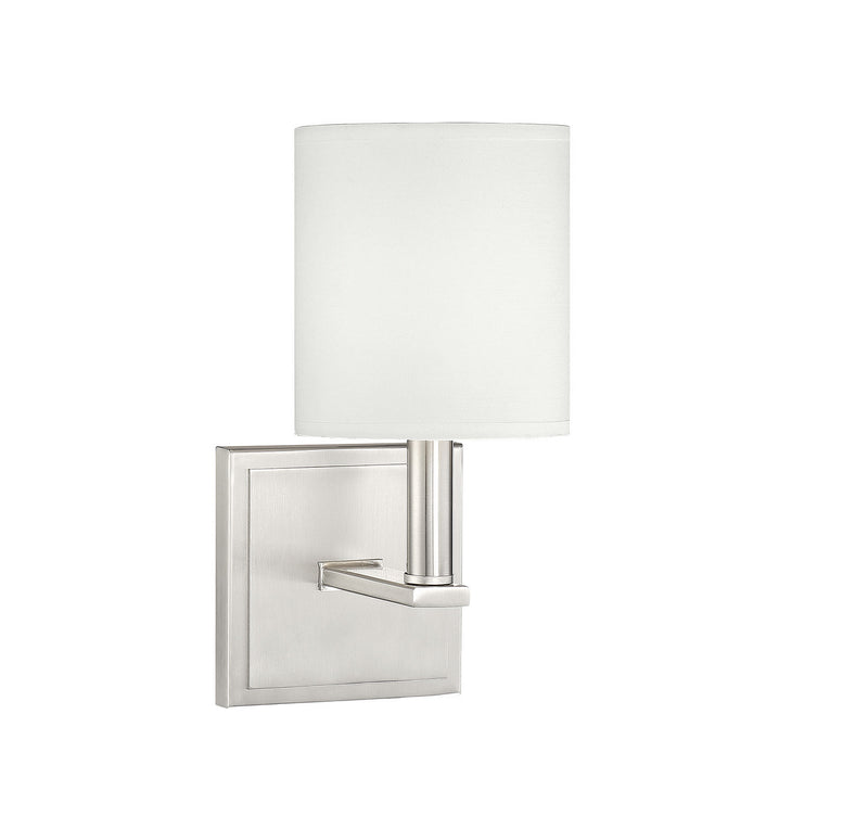 Savoy House 9-1200-1-SN One Light Wall Sconce, Satin Nickel