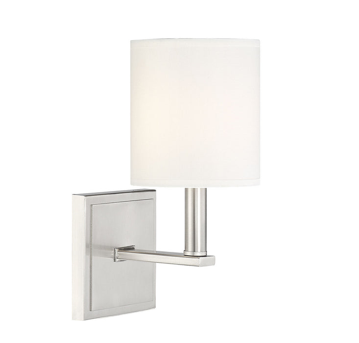 Savoy House 9-1200-1-SN One Light Wall Sconce, Satin Nickel