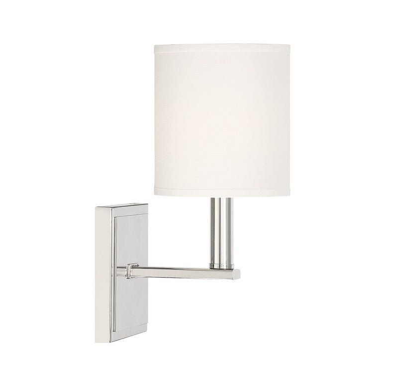 Savoy House 9-1200-1-SN One Light Wall Sconce, Satin Nickel