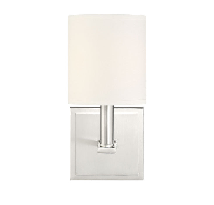 Savoy House 9-1200-1-SN One Light Wall Sconce, Satin Nickel