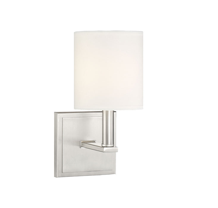 Savoy House 9-1200-1-SN One Light Wall Sconce, Satin Nickel