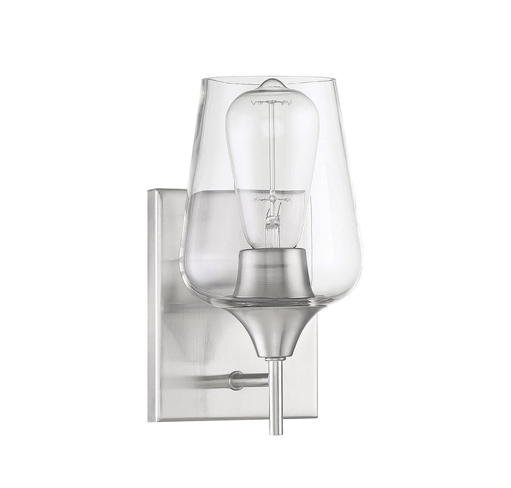 Savoy House 9-4030-1-SN One Light Wall Sconce, Satin Nickel