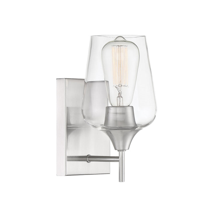 Savoy House 9-4030-1-SN One Light Wall Sconce, Satin Nickel