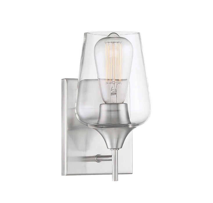 Savoy House 9-4030-1-SN One Light Wall Sconce, Satin Nickel
