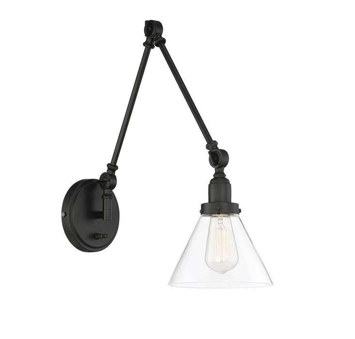 Savoy House 9-9131CP-1-89 One Light Wall Sconce, Matte Black