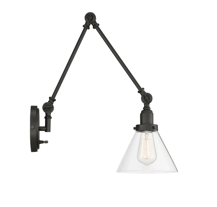 Savoy House 9-9131CP-1-89 One Light Wall Sconce, Matte Black