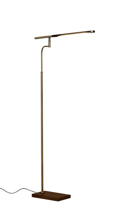 Adesso Home 3047-15 LED Floor Lamp, Walnut Wood