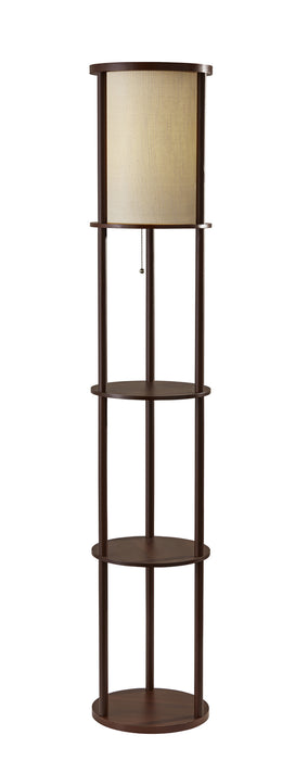 Adesso Home 3117-15 Floor Lamp, Walnut Wood Veneer