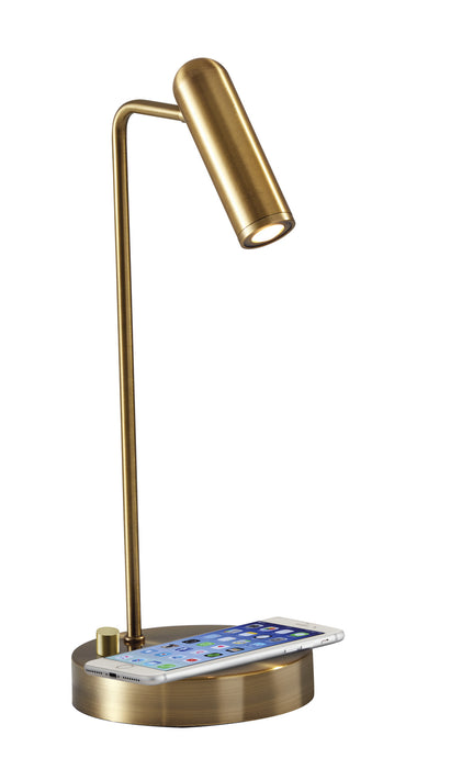 Adesso Home 3162-21 LED Desk Lamp, Antique Brass