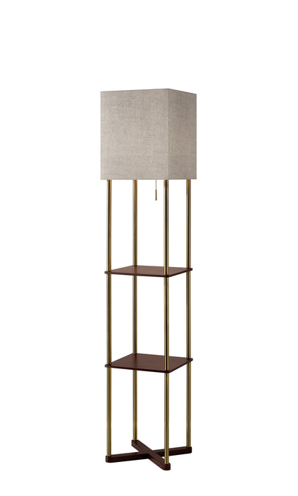 Adesso Home 3183-21 Floor Lamp, Solid Wood X Base