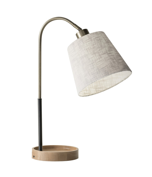 Adesso Home 3407-21 Table Lamp, Natural Rubber Wood