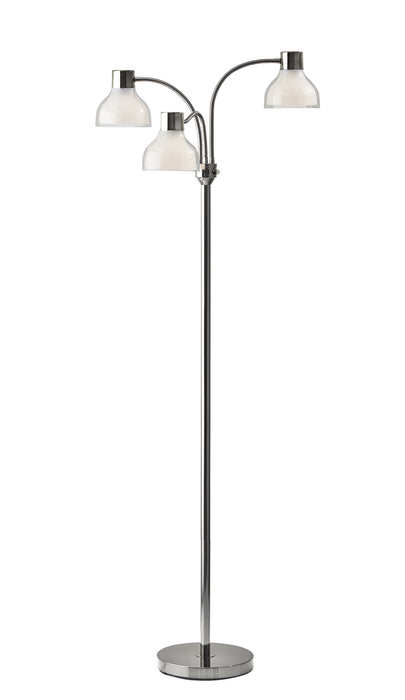Adesso Home 3566-09 Three Light Floor Lamp, Polished Nickel