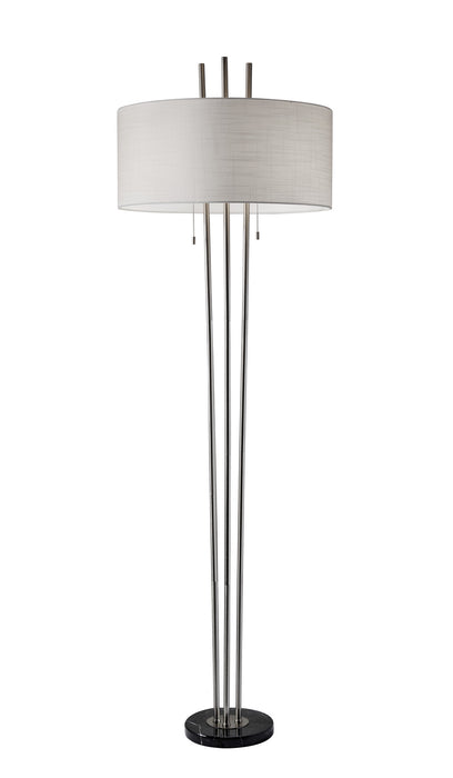 Adesso Home 4073-22 Two Light Floor Lamp, Black Marble