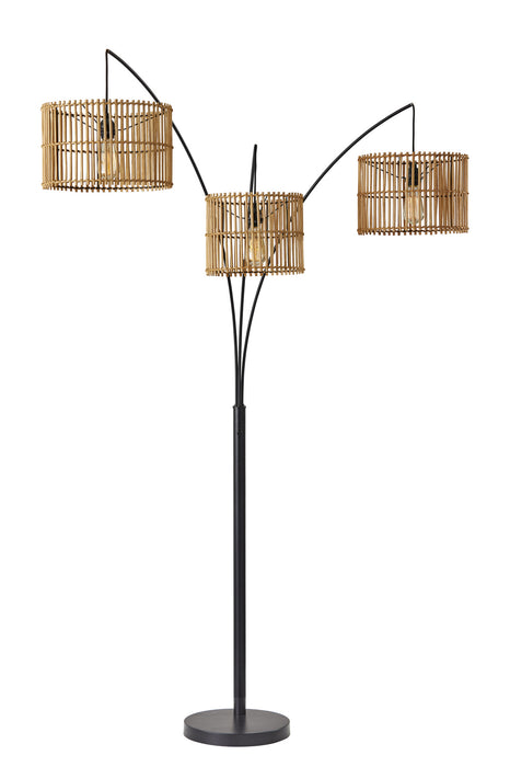 Adesso Home 4199-12 Three Light Arc Lamp, Dark Bronze Painted